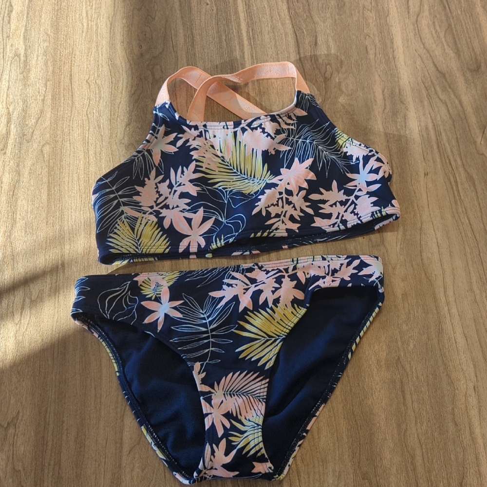 Roxy Kids Swim Set - Navy and Floral